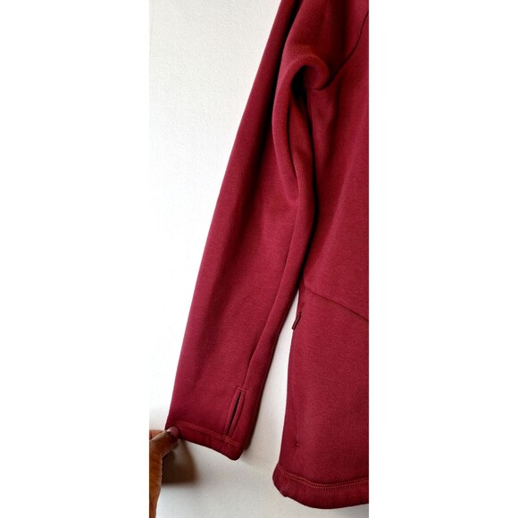 ATHLETA COZY KARMA Asymmetric Pullover Women's M Fleece Lined Wrap Hem Workout - Picture 9 of 11